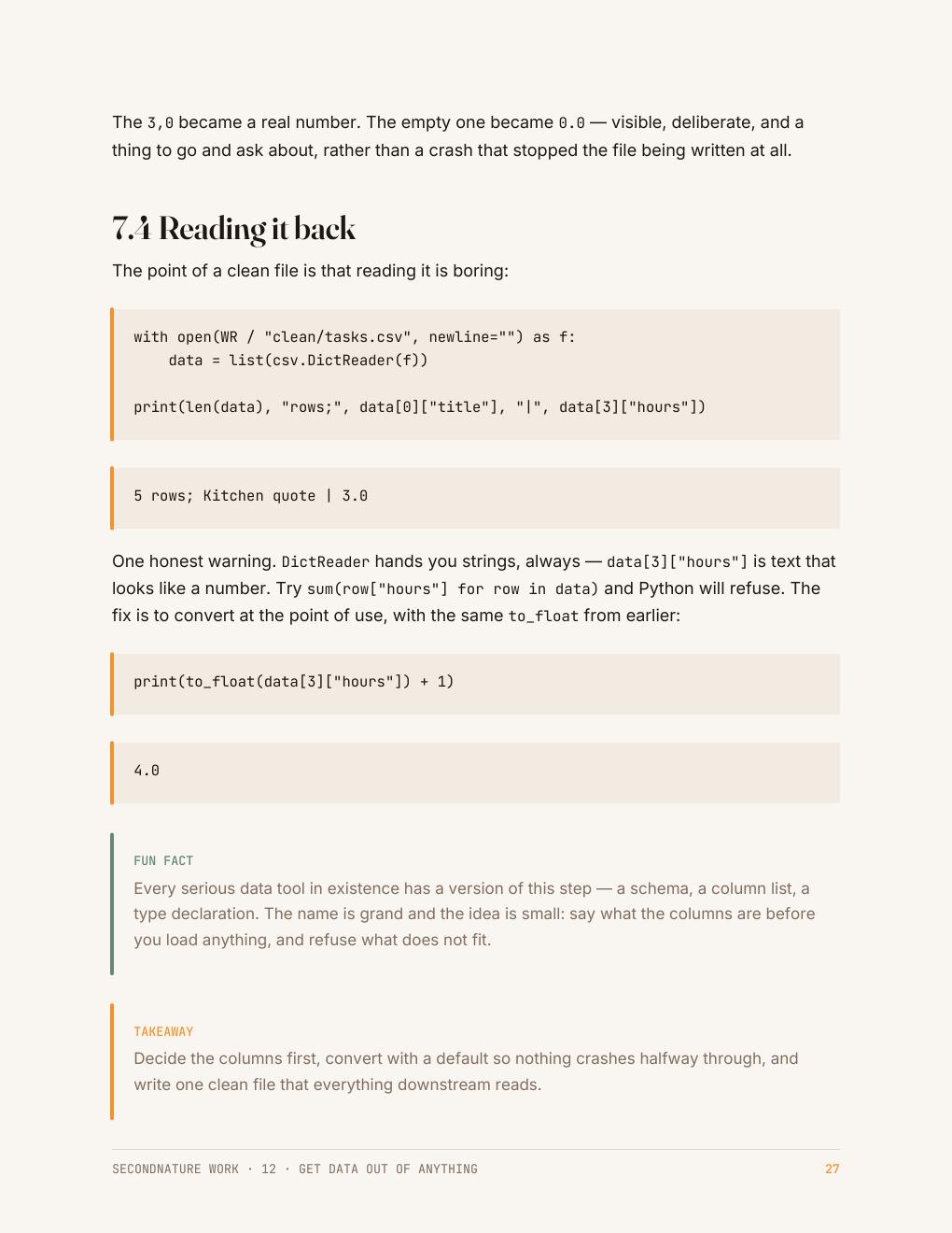 Page 28 of the Get Data Out of Anything Quick Start Guide