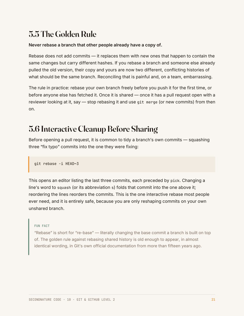 Page 22 of the Git & GitHub Level 2 Quick Start Guide