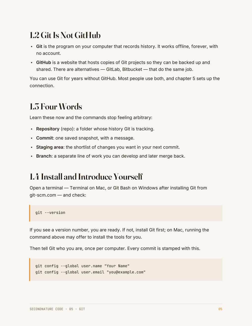 Page 6 of the Git Quick Start Guide